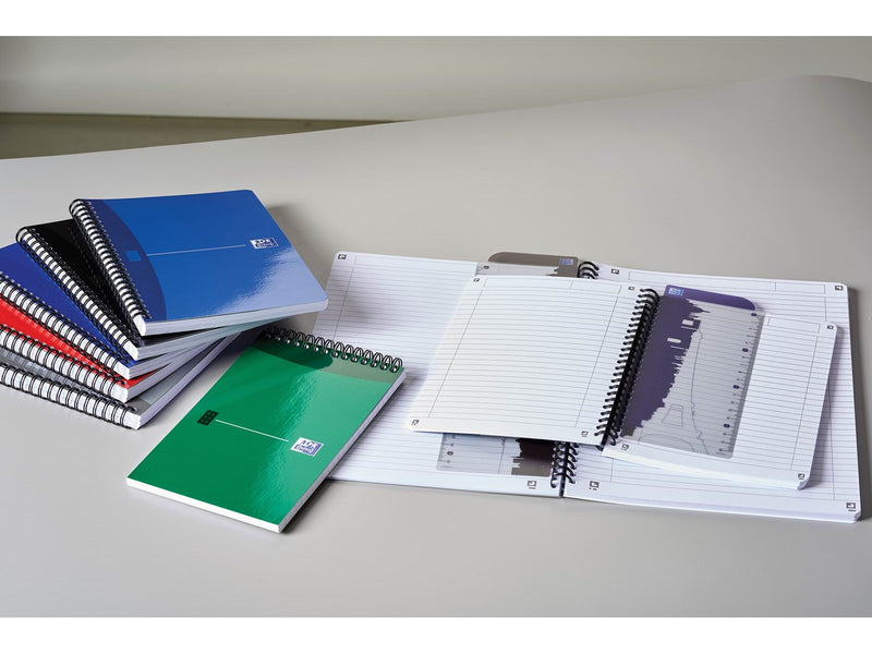 Oxford  Office Essentials A5 Soft Card Twin-wire Notebook Ruled 180 Pages Assorted Colours SCRIBZEE® Compatible
