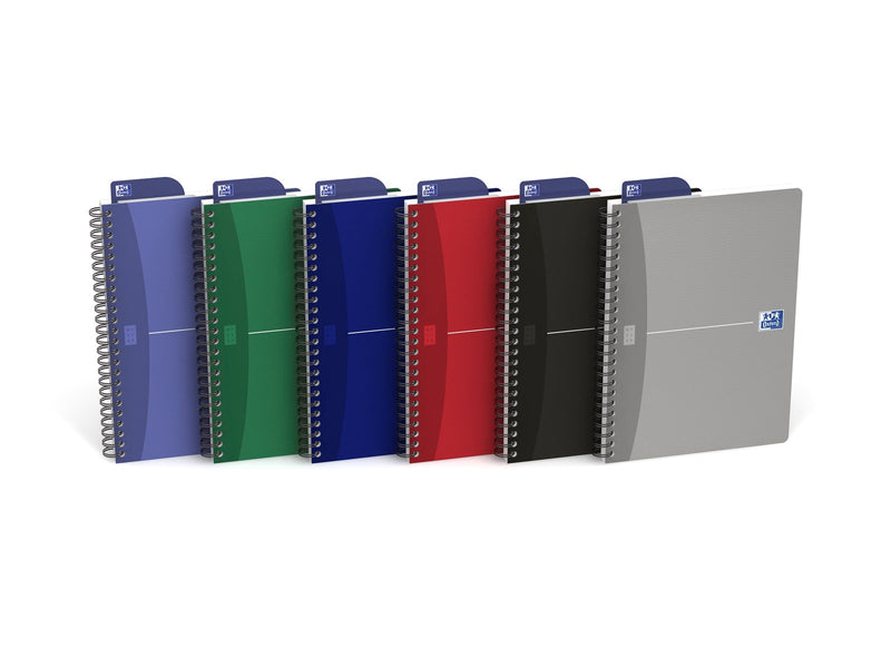 Oxford  Office Essentials A5 Soft Card Twin-wire Notebook Ruled 180 Pages Assorted Colours SCRIBZEE® Compatible