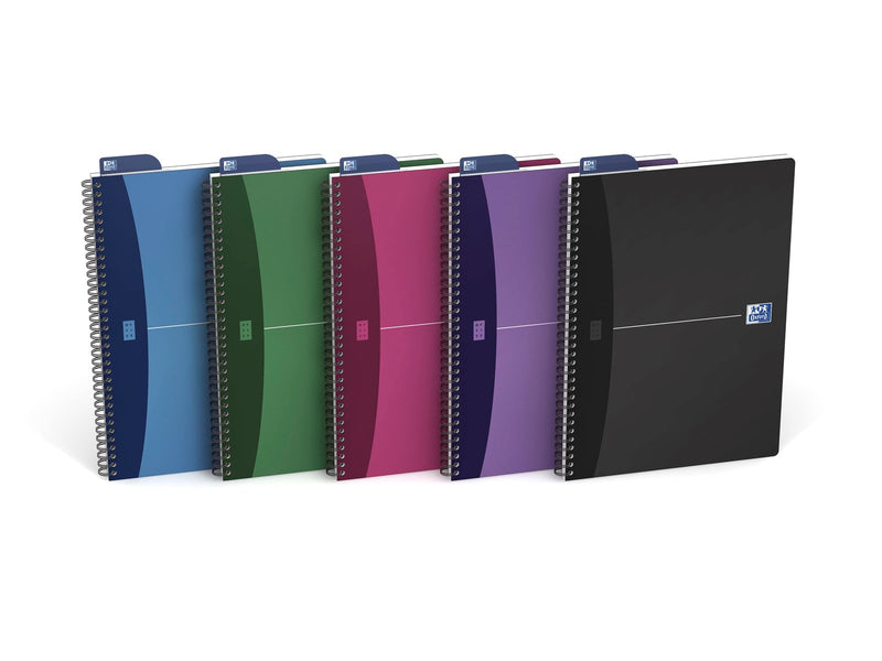 Oxford  Office Urban Mix A4 Polypropylene Twin-wire Notebook Ruled 90 Pages Assorted Colours SCRIBZEE® Compatible