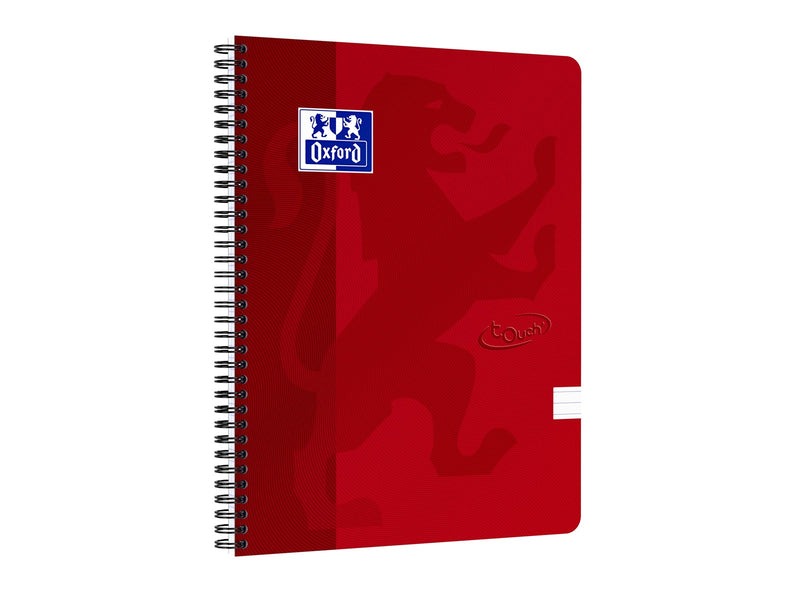 Oxford Touch Notebook A4 ruled 7 mm soft touch cover twin-wire 180 pages