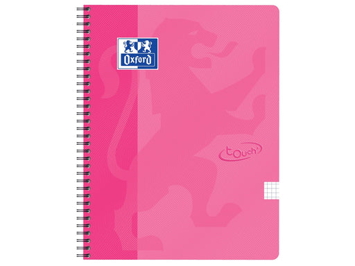 Oxford Touch Notebook A4 squared 5 mm soft touch cover twin-wire 140 pages