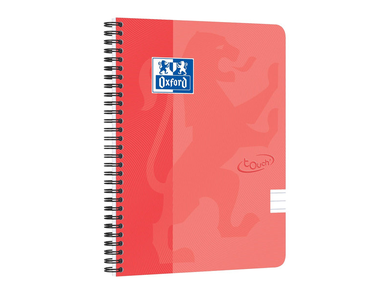 Oxford Touch Notebook A5 ruled 7 mm soft touch cover twin-wire 180 pages