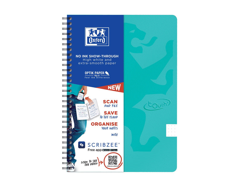 Oxford Touch Notebook B5 dot squared 5 mm soft touch cover twin-wire 180 pages