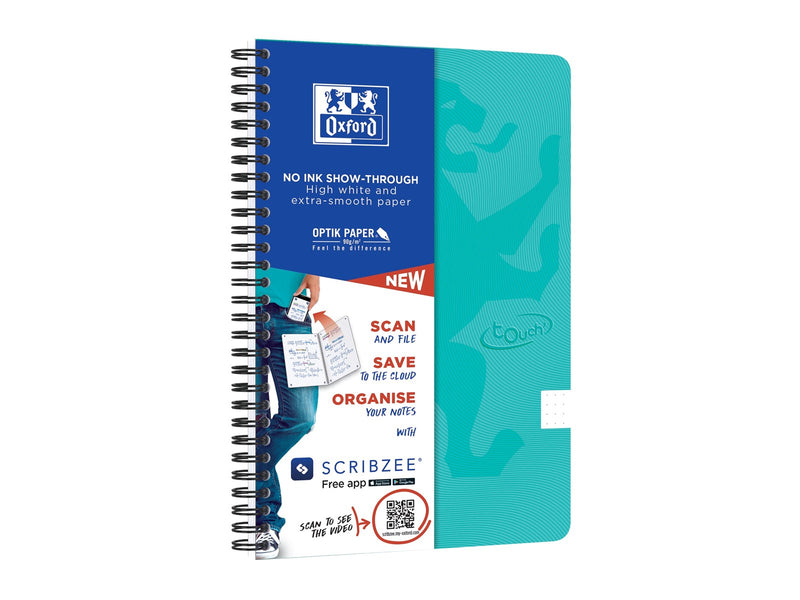 Oxford Touch Notebook B5 dot squared 5 mm soft touch cover twin-wire 180 pages