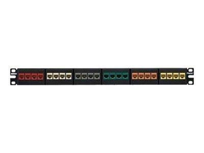 PANDUIT Nk modular pp flat 24p 1ru ea black