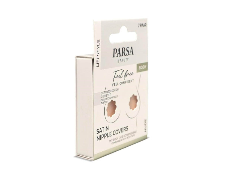 PARSA Satin Nipple Covers 7 pcs - Nude