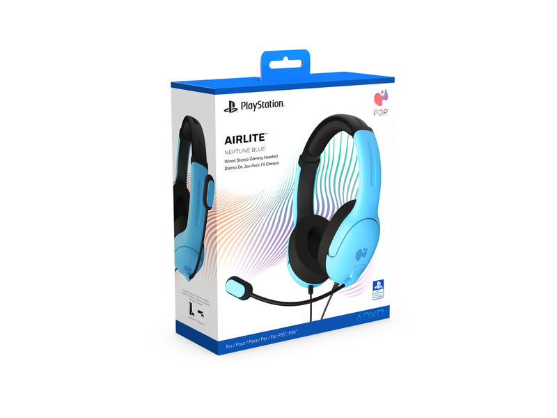 PDP AIRLITE - Neptune Blue - Wired Headset - Sony PlayStation 4