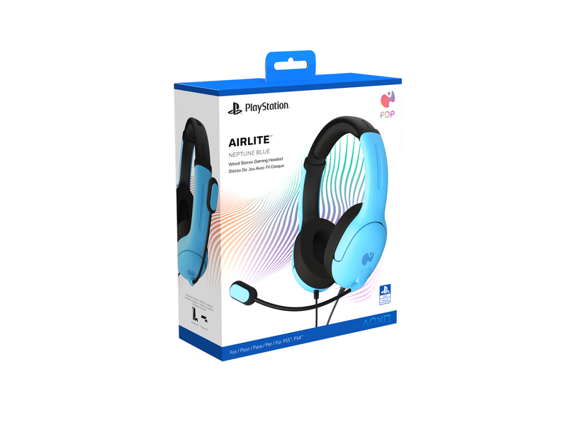 PDP AIRLITE - Neptune Blue - Wired Headset - Sony PlayStation 4
