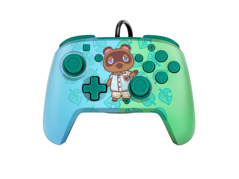 PDP Faceoff Deluxe+ Audio Wired Controller - Animal Crossing Tom Nook - Wired Controller - Nintendo Switch