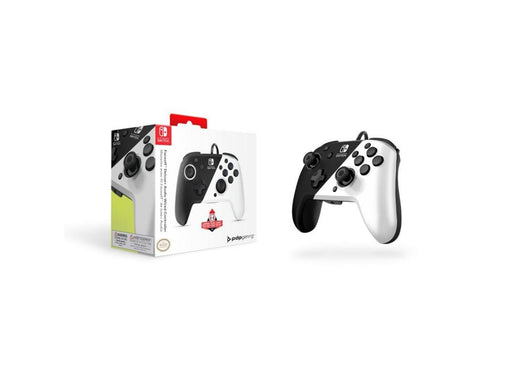 PDP Faceoff Deluxe+ Audio Wired Controller - Black/White - Wired Controller - Nintendo Switch