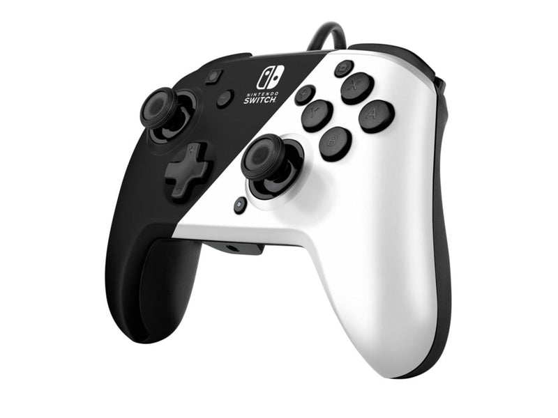 PDP Faceoff Deluxe+ Audio Wired Controller - Black/White - Wired Controller - Nintendo Switch