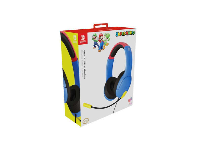 PDP Power Pose Mario Wired Headset & Controller Bundle - Wired Controller - Nintendo Switch