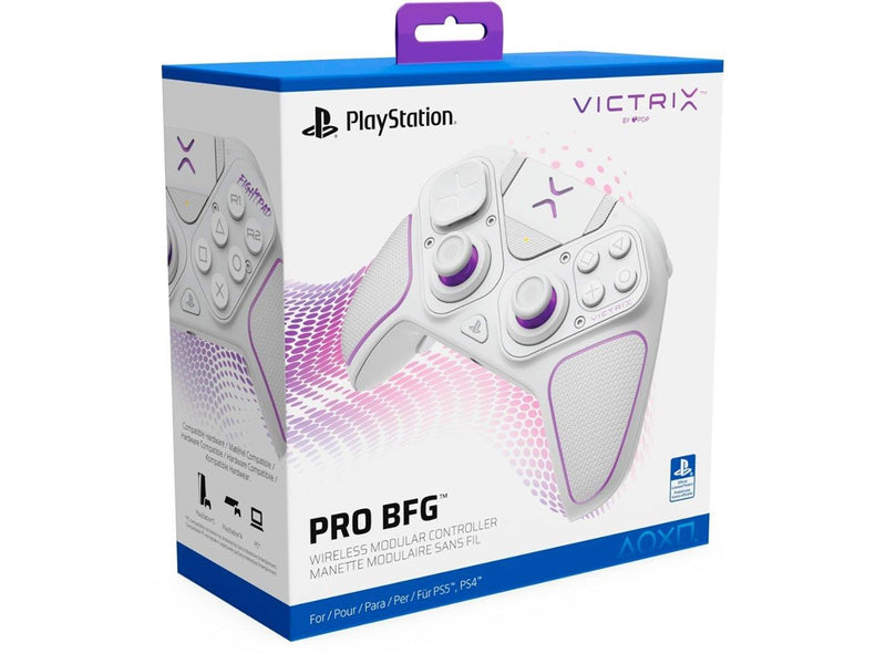 PDP Victrix Pro BFG - White - Wired Controller - Sony PlayStation 4