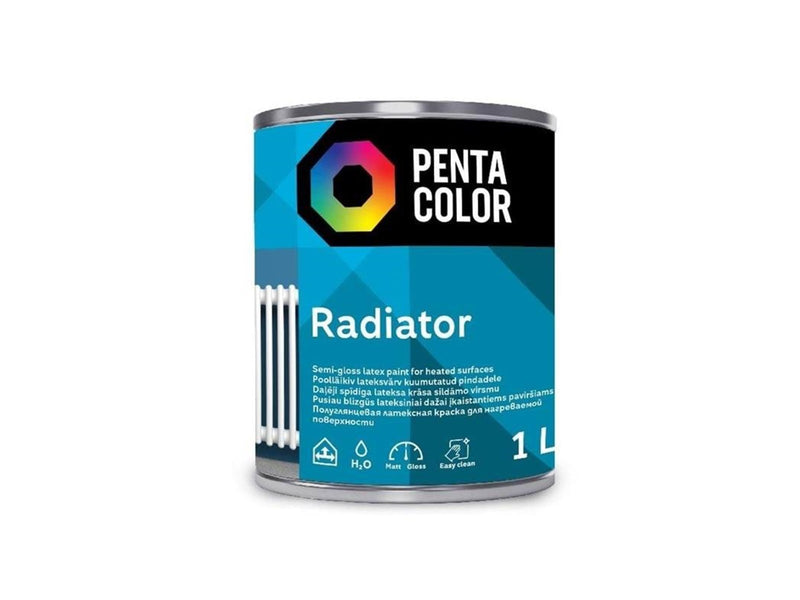PENTACOLOR HEAT RESISTANT PAINT PENTA RADIATOR 1L