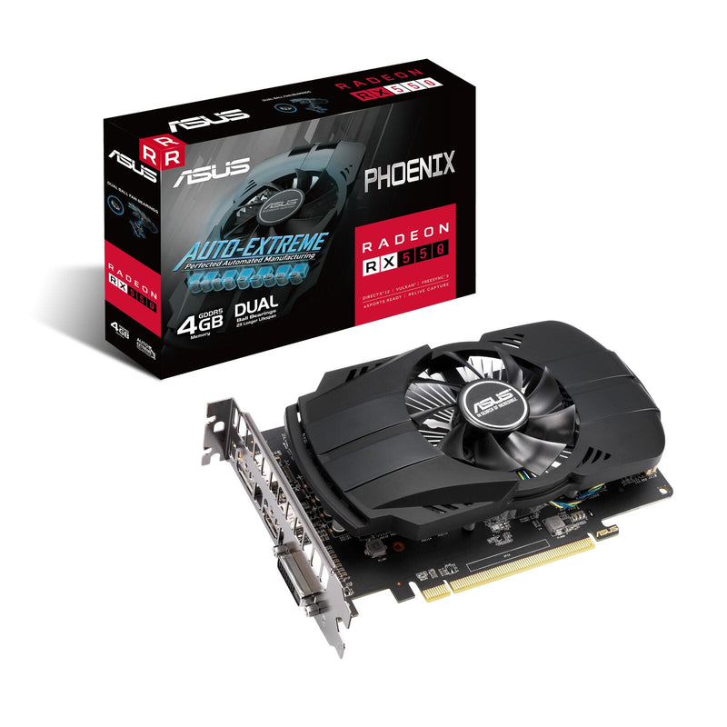 ASUS Phoenix Radeon RX 550 EVO 4GB EVO Grafikkarte (4GB GDDR5, DVI, HDMI, DP)