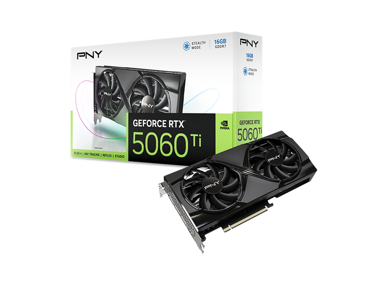 PNY GeForce RTX 5060 Ti Dual Fan - 16GB GDDR7 RAM - Grafikkarte