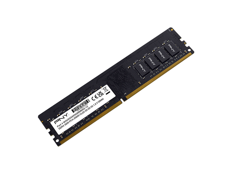 PNY Performance DDR4-3200 - 8GB - CL22 - Single Channel (1 pcs) - Schwarz