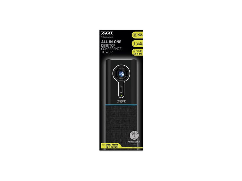 PORT Designs 2K UHD All-in-One Audio/Video Desktop Conference Tower