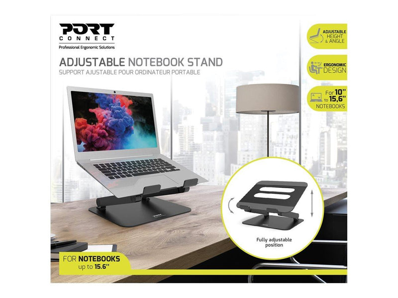 PORT Designs Ergonomic Adjustable Laptop/Notebook Stand