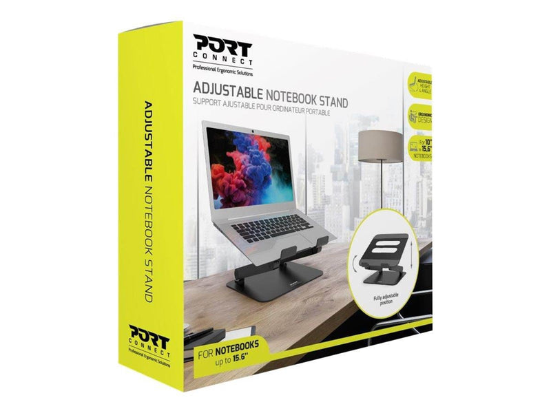 PORT Designs Ergonomic Adjustable Laptop/Notebook Stand