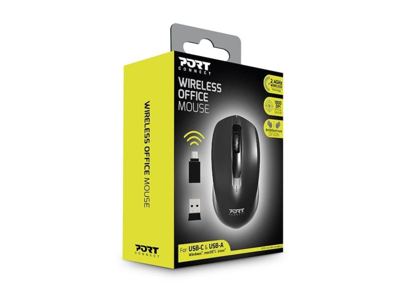 PORT Designs PORT Connect - Maus (Schwarz)