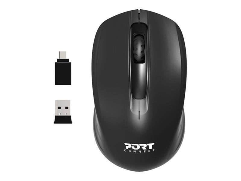 PORT Designs PORT Connect - Maus (Schwarz)