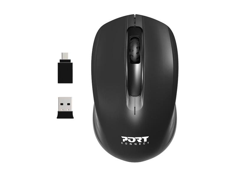PORT Designs PORT Connect - Maus (Schwarz)