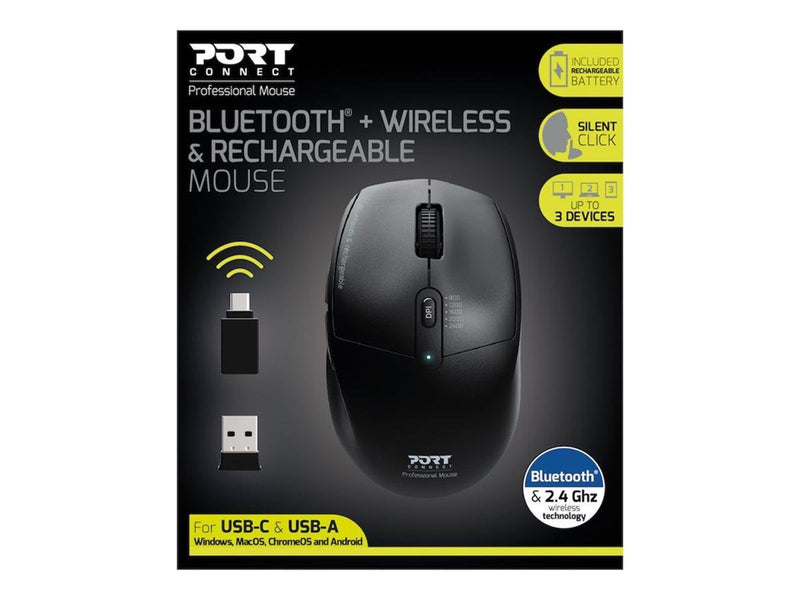 PORT Designs PORT Connect Professional - Maus (Schwarz)