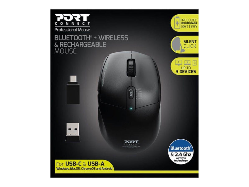 PORT Designs PORT Connect Professional - Maus (Schwarz)