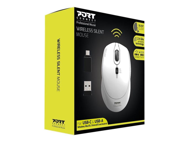 PORT Designs PORT Connect SILENT - Maus (Weiß)