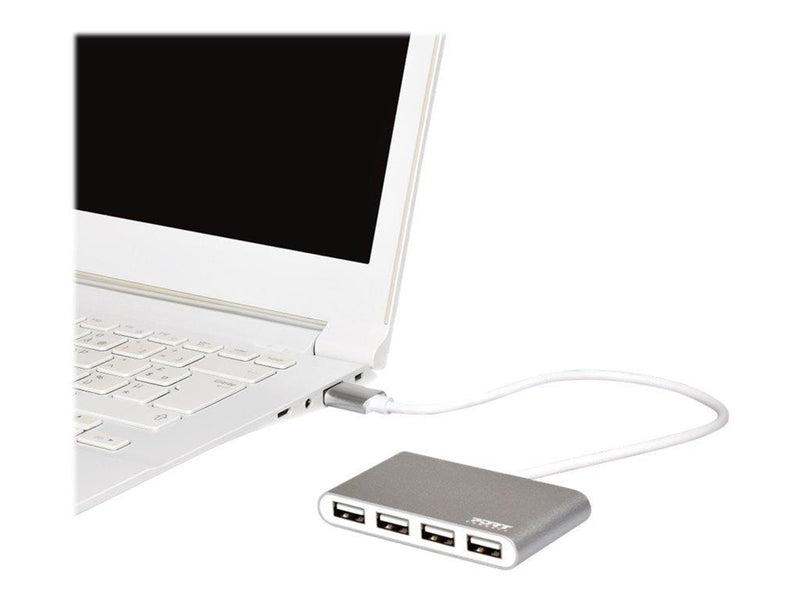 PORT Designs PORT Connect USB-Hubs - 4 - Grau