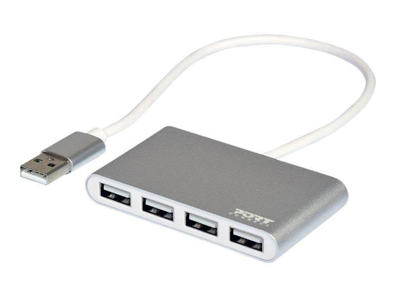 PORT Designs PORT Connect USB-Hubs - 4 - Grau