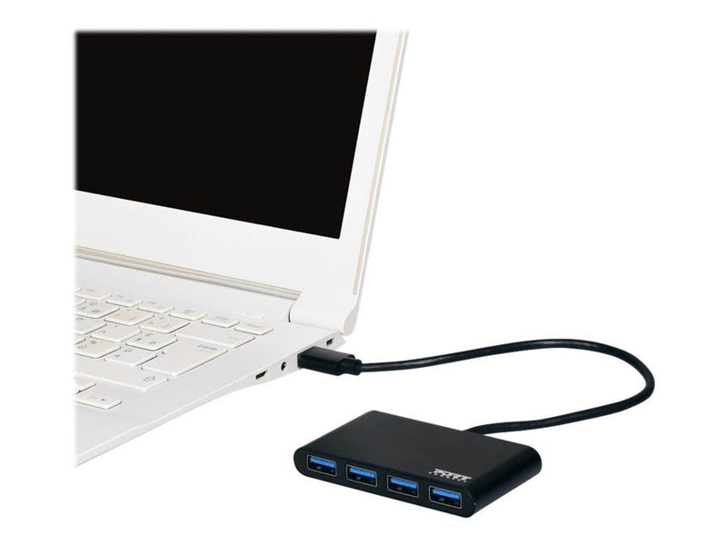 PORT Designs PORT Connect USB-Hubs - USB 3.2 - 4 - Grau
