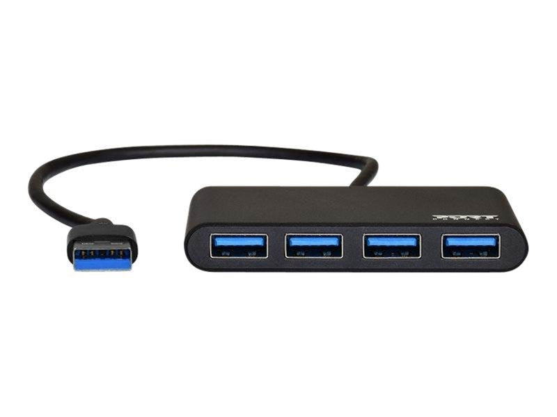 PORT Designs PORT Connect USB-Hubs - USB 3.2 - 4 - Grau