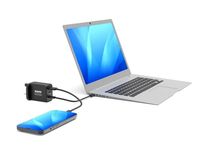 PORT Designs PORT Connect power adapter - USB 2 x USB-C - 65 Watt