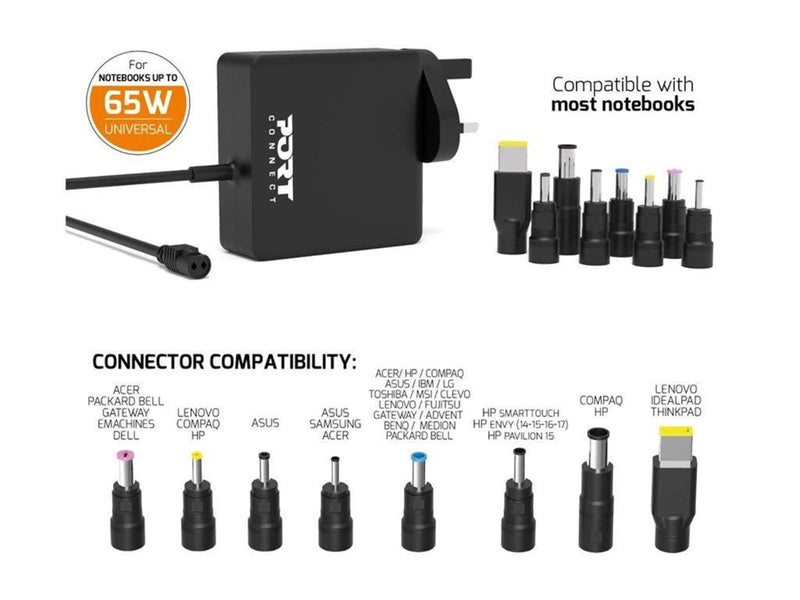 PORT Designs PORT Connect - power adapter - universal - 65 Watt