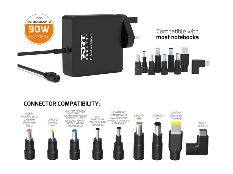PORT Designs PORT Connect - power adapter - universal - 90 Watt