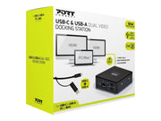 PORT Designs PORT connect USB-C & USB-A Dual Video Docking Station 2 X 2K
