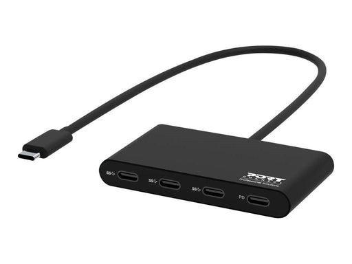 PORT Designs USB-C HUB 3 USB-C PORTS & 1 USB-C POWER DELIVERY USB-Hubs - USB 3.1 - 4 - Schwarz