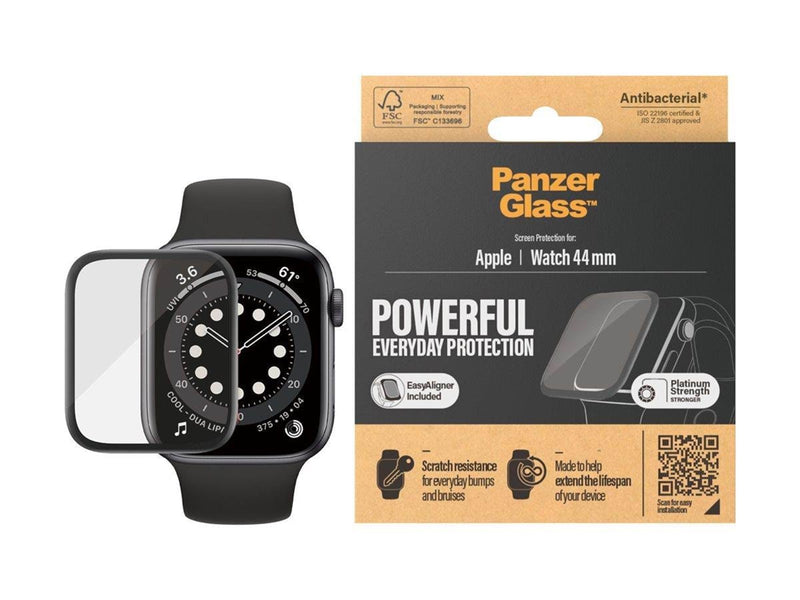 PanzerGlass Apple Watch Series 4 | 5 | 6 | SE 44mm | Screen Protector Glass