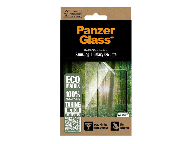 PanzerGlass Eco MATRIX Screen Protector Samsung Galaxy S25 Ultra | Ultra-Wide Fit