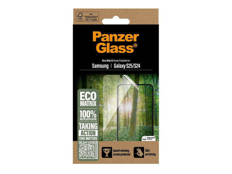 PanzerGlass Eco MATRIX Screen Protector Samsung Galaxy S25 | Ultra-Wide Fit