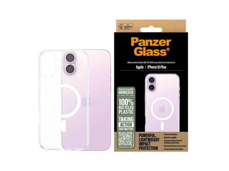 PanzerGlass HardCase White MagSafe iPhone 16 Plus