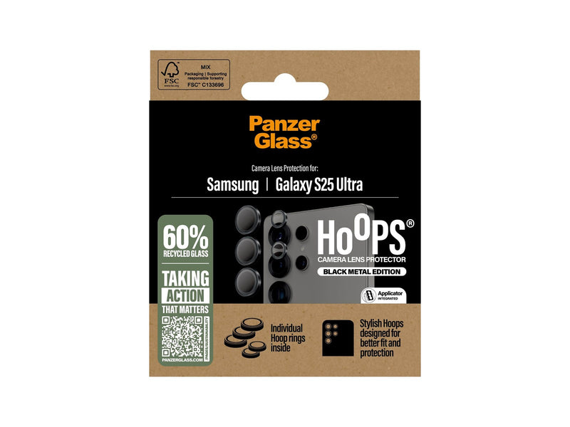 PanzerGlass Hoops™ Black Lens Protector Samsung Galaxy S25 Ultra
