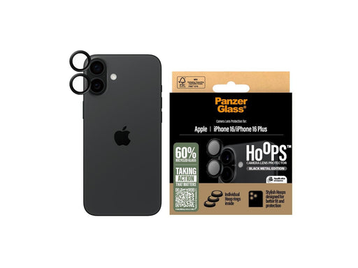 PanzerGlass Hoops™ Black Lens Protector iPhone 16 | 16 Plus
