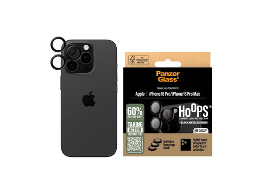 PanzerGlass Hoops™ Black Lens Protector iPhone 16 Pro | 16 Pro Max