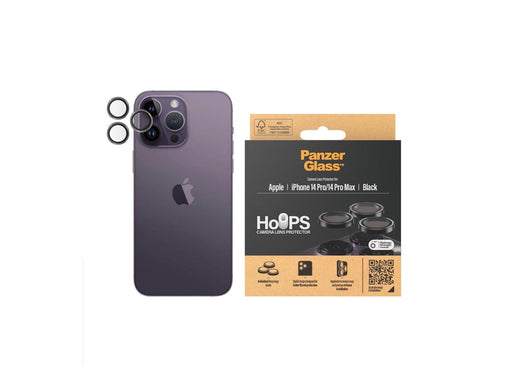 PanzerGlass Hoops™ Camera Lens Protector iPhone 14 Pro | 14 Pro Max | Black