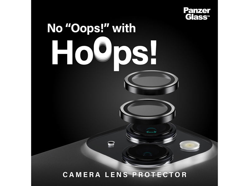 PanzerGlass Hoops™ Camera Lens Protector iPhone 15 | 15 Plus | Black