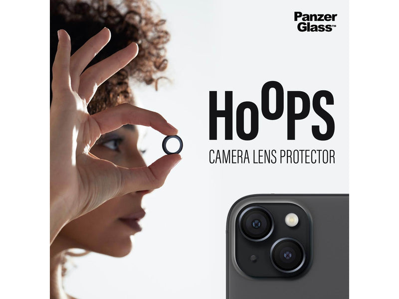 PanzerGlass Hoops™ Camera Lens Protector iPhone 15 | 15 Plus | Black