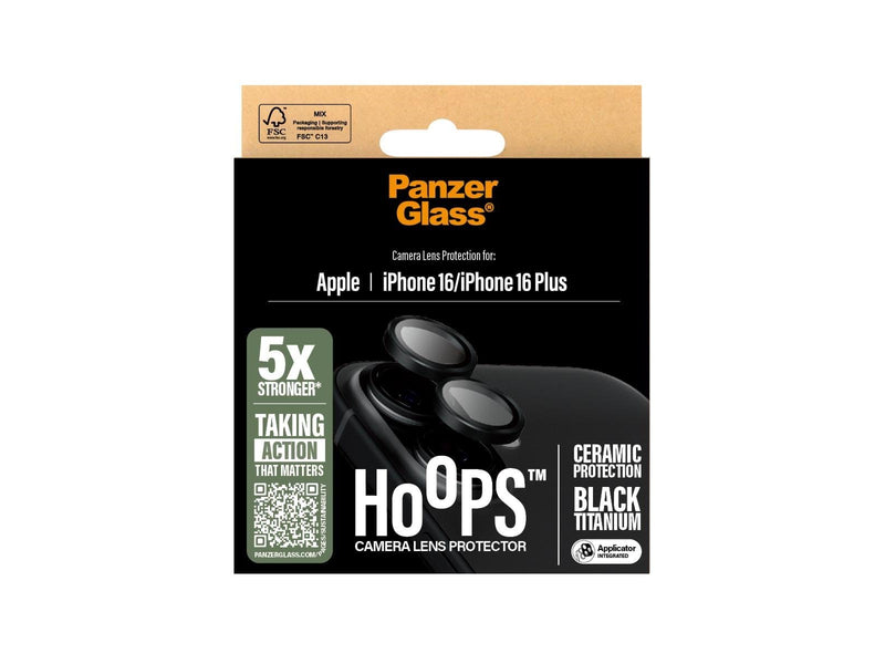 PanzerGlass Hoops™ Ceramic Lens Protector iPhone 16 | 16 Plus